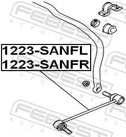 Handler.Part Rod/strut, stabiliser FEBEST 1223SANFL 2