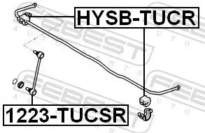 Handler.Part Rod/strut, stabiliser FEBEST 1223TUCSR 2