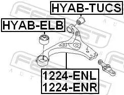 Handler.Part Track control arm FEBEST 1224ENR 2