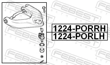 Handler.Part Track control arm FEBEST 1224PORLH 2