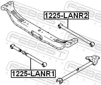 Handler.Part Track control arm FEBEST 1225LANR1 2