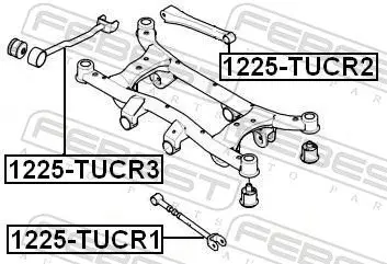 Handler.Part Track control arm FEBEST 1225TUCR2 2