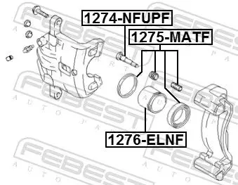 Handler.Part Repair kit, brake caliper FEBEST 1275MATF 2