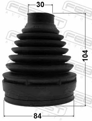 Handler.Part Bellow, driveshaft FEBEST 1615P169 2