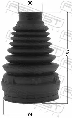 Handler.Part Bellow, driveshaft FEBEST 1615P221 2