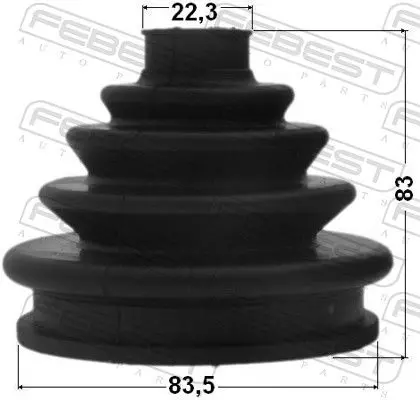 Handler.Part Bellow, driveshaft FEBEST 1617210 2