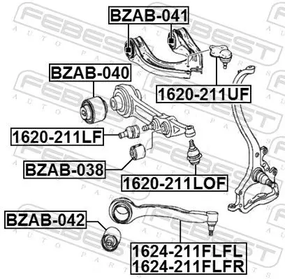 Handler.Part Ball joint FEBEST 1620211LF 2