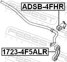 Handler.Part Rod/strut, stabiliser FEBEST 17234F5ALR 2