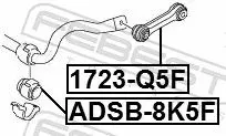 Handler.Part Rod/strut, stabiliser FEBEST 1723Q5F 2