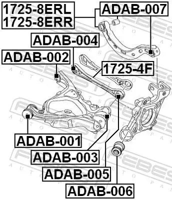 Handler.Part Track control arm FEBEST 17254F 2