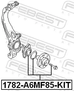 Handler.Part Wheel hub FEBEST 1782A6MF85KIT 2