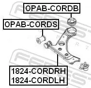 Handler.Part Track control arm FEBEST 1824CORDRH 2