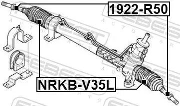 Handler.Part Tie rod axle joint FEBEST 1922R50 2