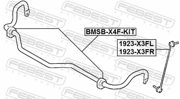 Handler.Part Rod/strut, stabiliser FEBEST 1923X3FR 2