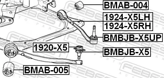 Handler.Part Track control arm FEBEST 1924X5RH 2