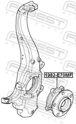 Handler.Part Wheel hub FEBEST 1982E70MF 2