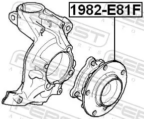 Handler.Part Wheel hub FEBEST 1982E81F 2