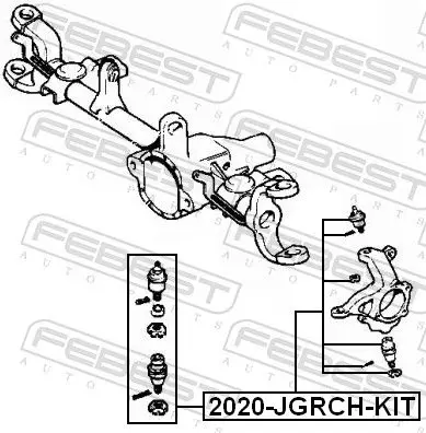 Handler.Part Ball joint FEBEST 2020JGRCHKIT 2