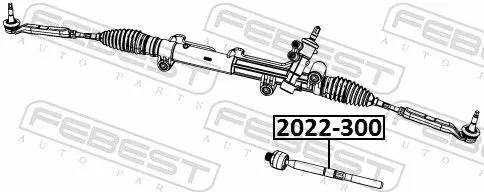 Handler.Part Tie rod axle joint FEBEST 2022300 2