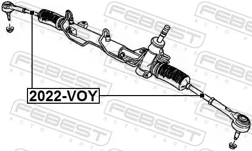 Handler.Part Tie rod axle joint FEBEST 2022VOY 2