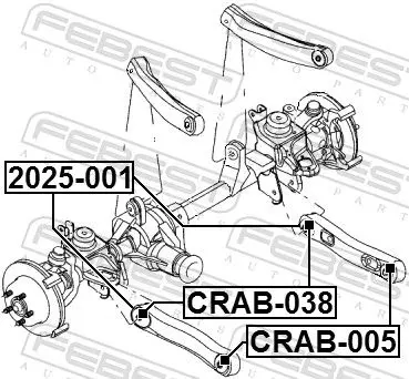 Handler.Part Track control arm FEBEST 2025001 2