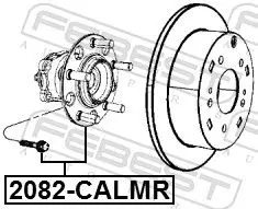 Handler.Part Wheel hub FEBEST 2082CALMR 2