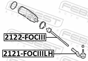 Handler.Part Tie rod axle joint FEBEST 2122FOCIII 2