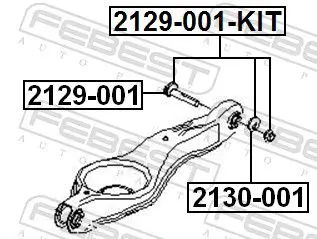 Handler.Part Caster shim, axle beam FEBEST 2130001 2