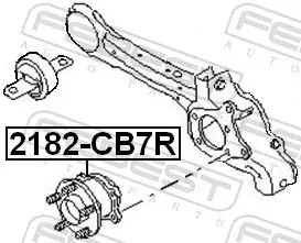 Handler.Part Wheel hub FEBEST 2182CB7R 2