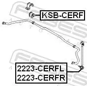 Handler.Part Rod/strut, stabiliser FEBEST 2223CERFL 2