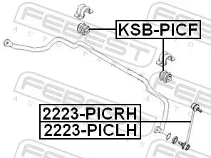 Handler.Part Rod/strut, stabiliser FEBEST 2223PICRH 2