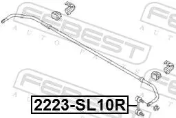 Handler.Part Rod/strut, stabiliser FEBEST 2223SL10R 2