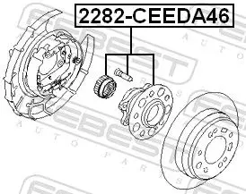 Handler.Part Wheel hub FEBEST 2282CEEDA46 2