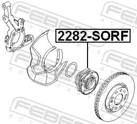 Handler.Part Wheel hub FEBEST 2282SORF 2