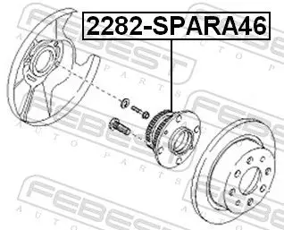 Handler.Part Wheel hub FEBEST 2282SPARA46 2