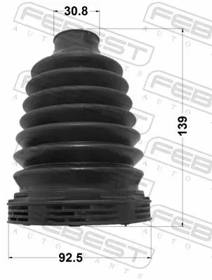 Handler.Part Bellow set, drive shaft FEBEST 2315T5ATT 2