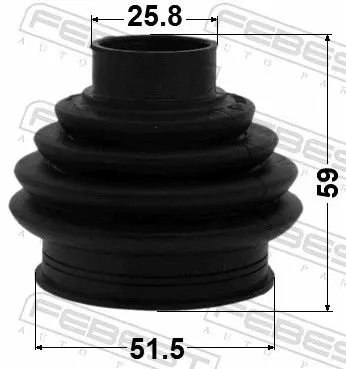 Handler.Part Bellow set, drive shaft FEBEST 2315PCCR 2