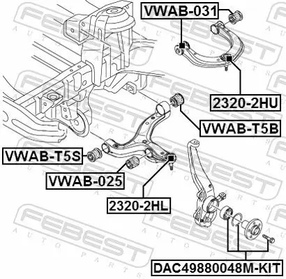 Handler.Part Ball joint FEBEST 23202HU 2