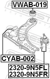 Handler.Part Ball joint FEBEST 23209N5FL 2