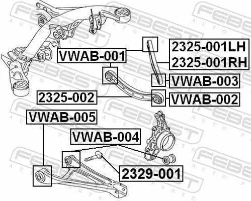 Handler.Part Camber correction screw FEBEST 2329001 2