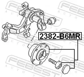 Handler.Part Wheel hub FEBEST 2382B6MR 2