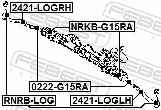 Handler.Part Tie rod end FEBEST 2421LOGLH 2