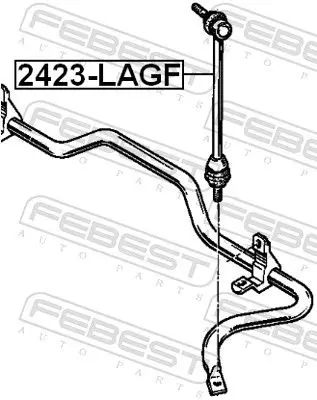 Handler.Part Rod/strut, stabiliser FEBEST 2423LAGF 2