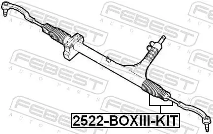 Handler.Part Tie rod axle joint FEBEST 2522BOXIIIKIT 2