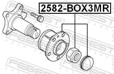 Handler.Part Wheel hub FEBEST 2582BOX3MR 2