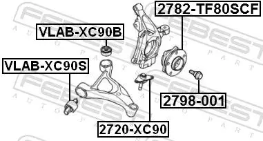 Handler.Part Ball joint FEBEST 2720XC90 2