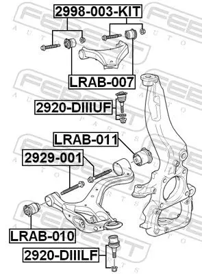 Handler.Part Ball joint FEBEST 2920DIIIUF 2