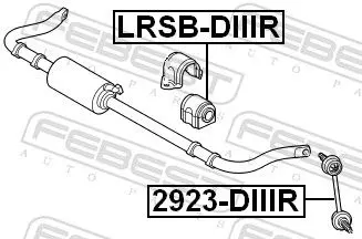 Handler.Part Rod/strut, stabiliser FEBEST 2923DIIIR 2