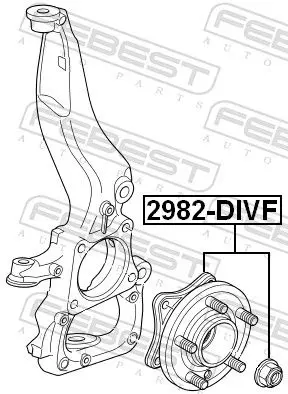 Handler.Part Wheel hub FEBEST 2982DIVF 2