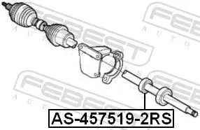 Handler.Part Bearing, drive shaft FEBEST AS4575192RS 2